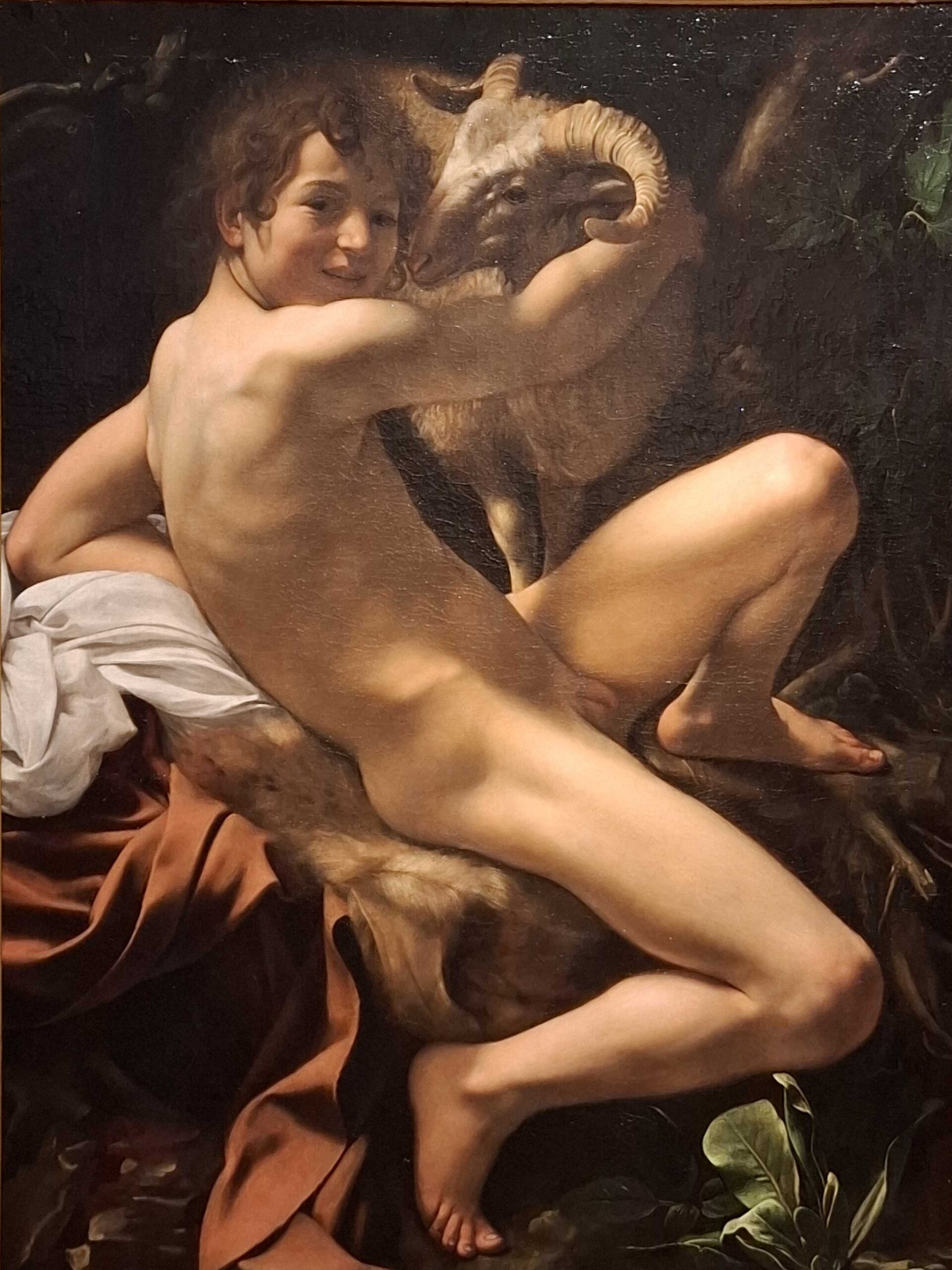 Dipinto San Giovanni Battista Caravaggio Musei Capitolini