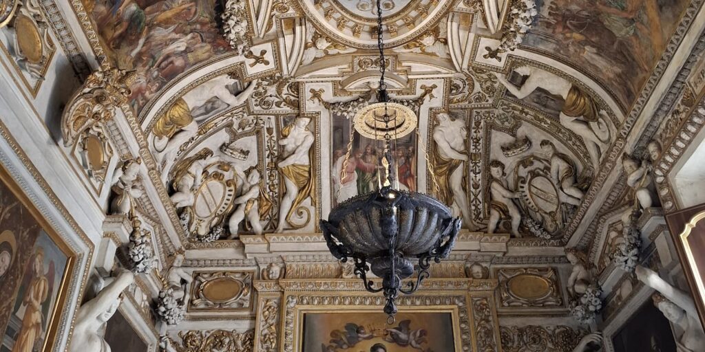 Sezione di un soffitto in Palazzo dei Conservatori, Musei Capitolini